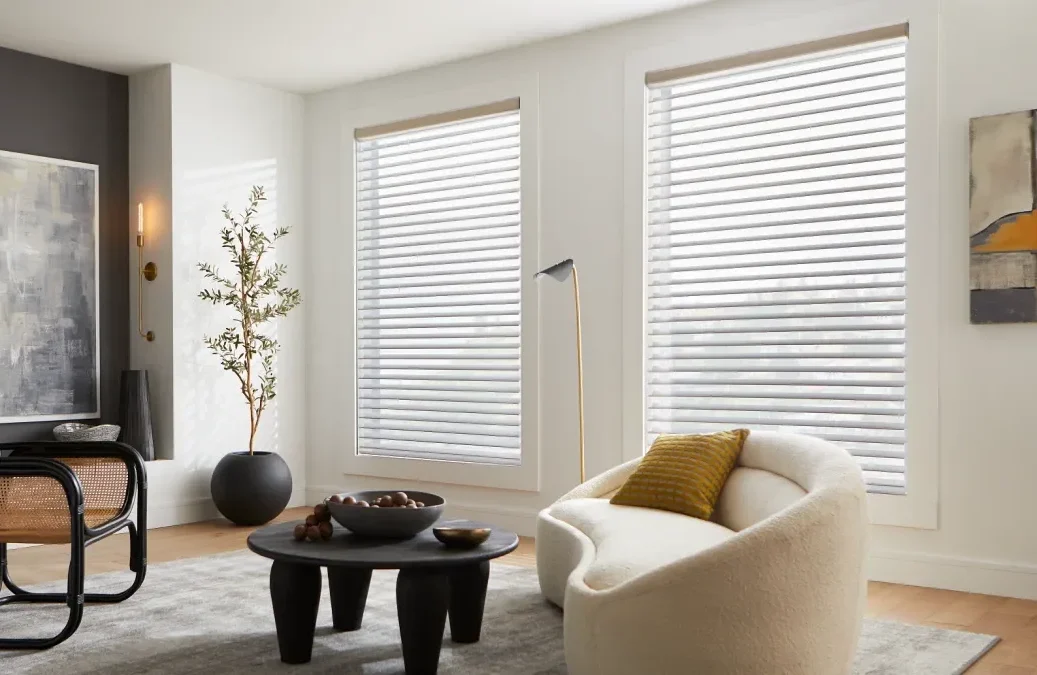 blinds and shades in living room