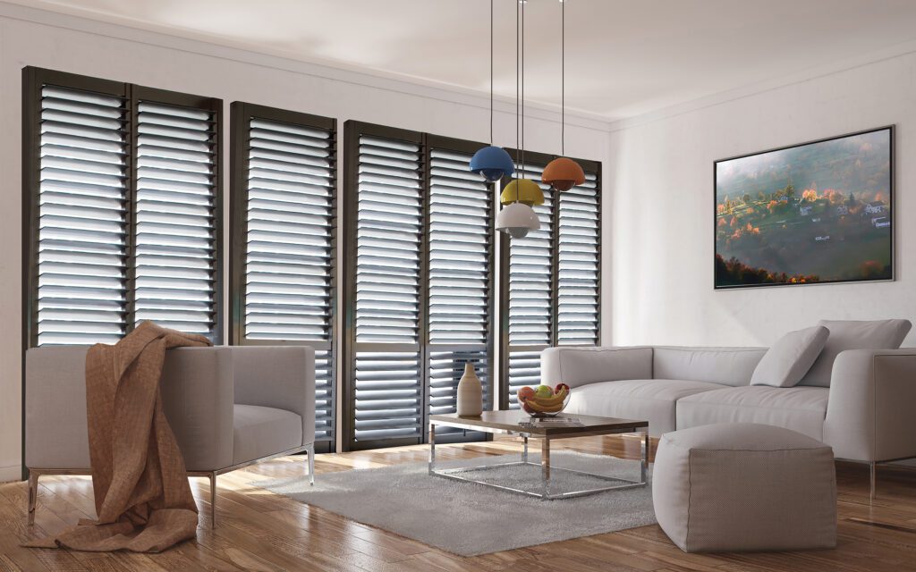 Norman Plantation Shutters in living room